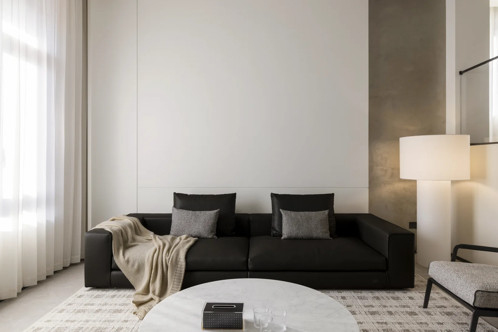 A room with furniture and lighting by Illuminations